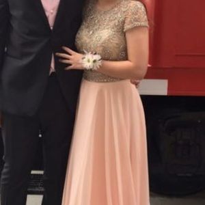 Prom dress worn once. Size 8. Removable back.